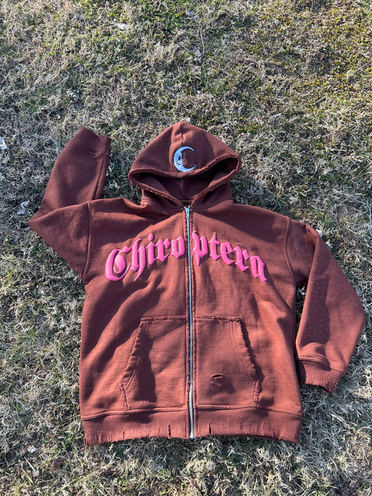 PINK & BROWN HOODIE